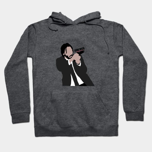 John Wick Painting Hoodie by GradeGum